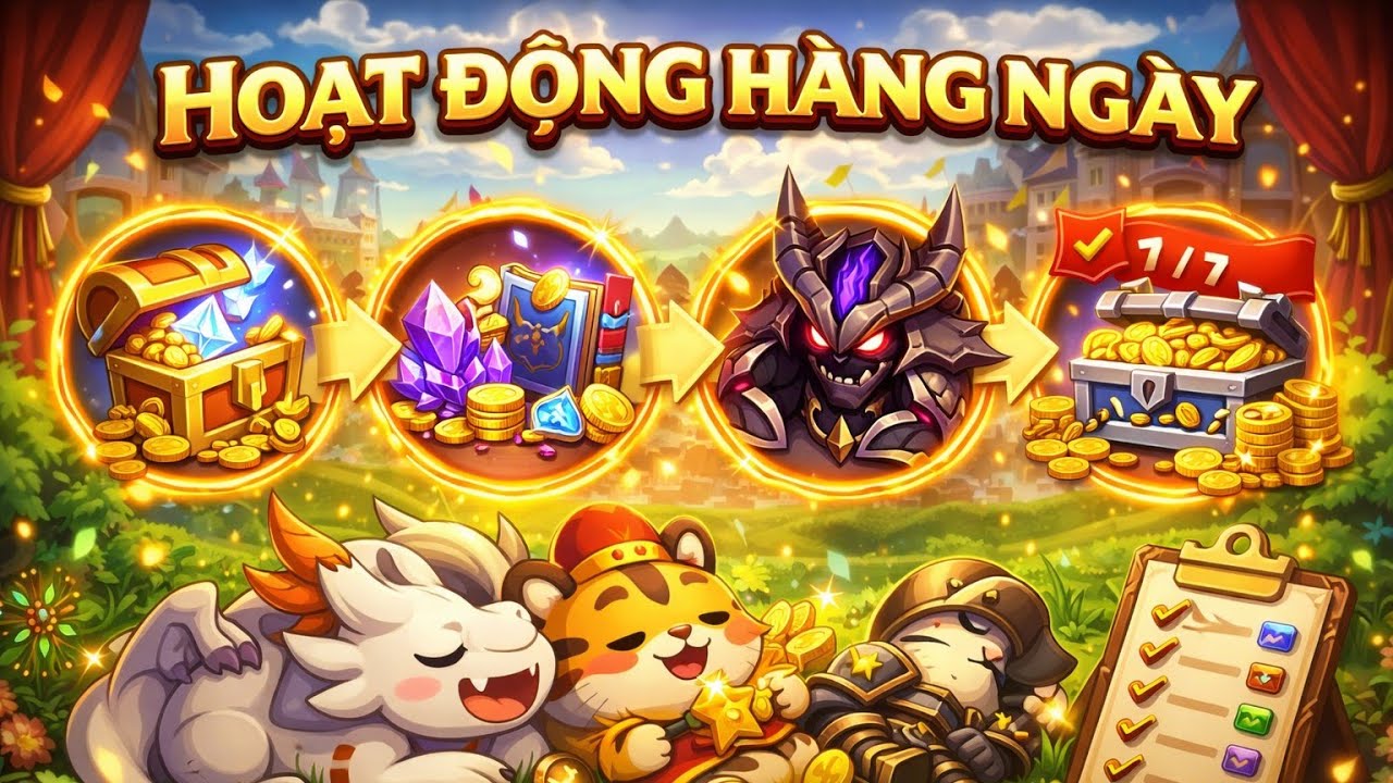 [King God Castle] : Tổng Hợp Về Game - Hoạt Động Hàng Ngày (Part 1)