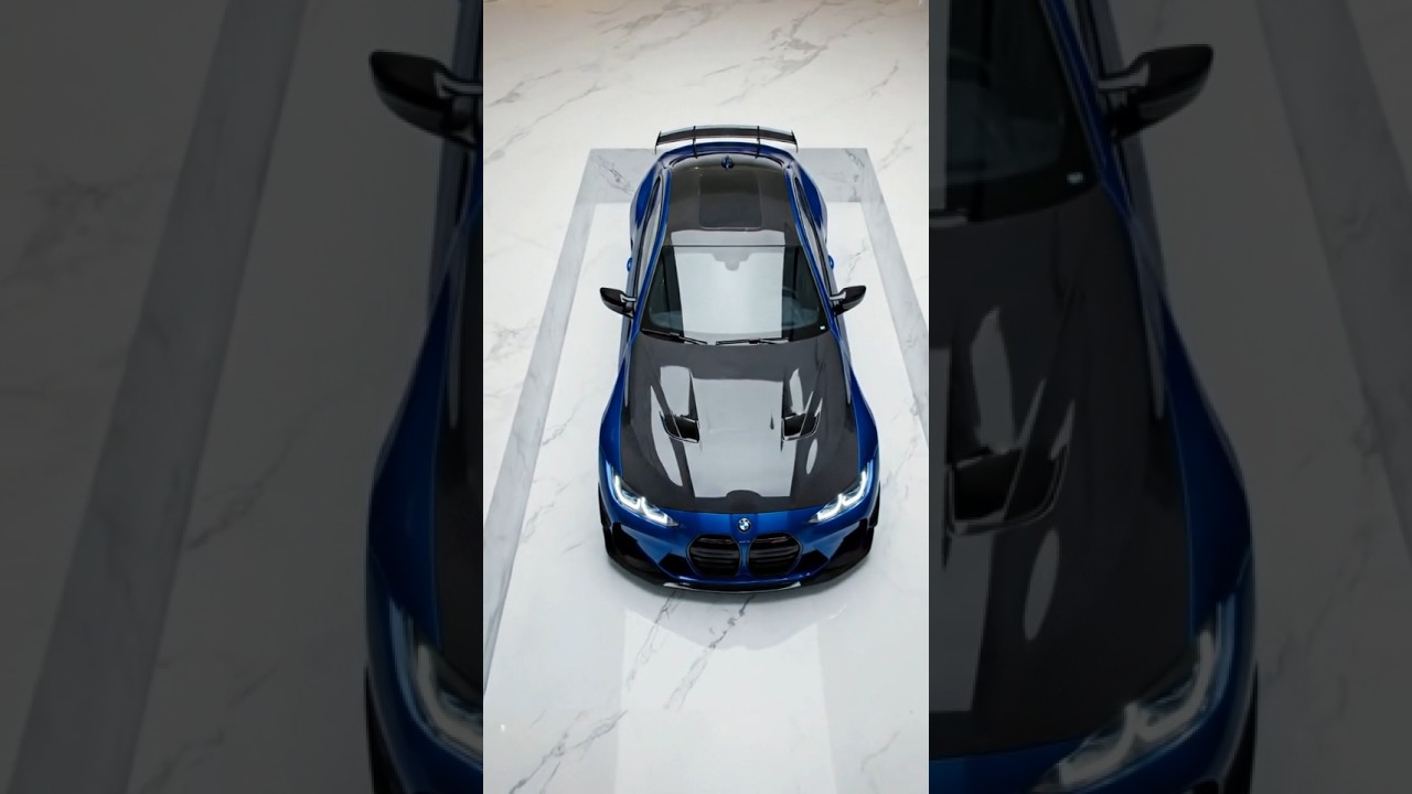 This BMW G82 M4 Was Frozen in Clear Epoxy Inside a Luxury Mansion #shorts #fyp