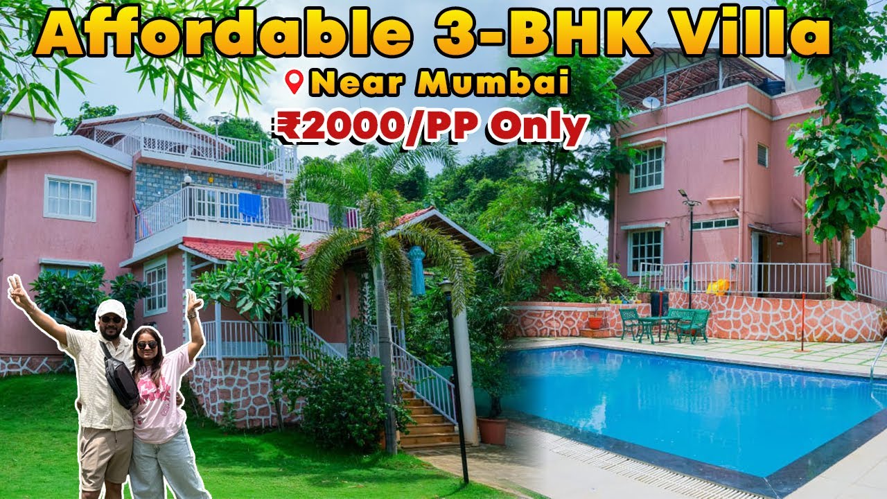 ₹2000 Only! Affordable Villa Near Mumbai 🏡 | Complete Details | Casa Rosa by Sparsh Villa, Karjat