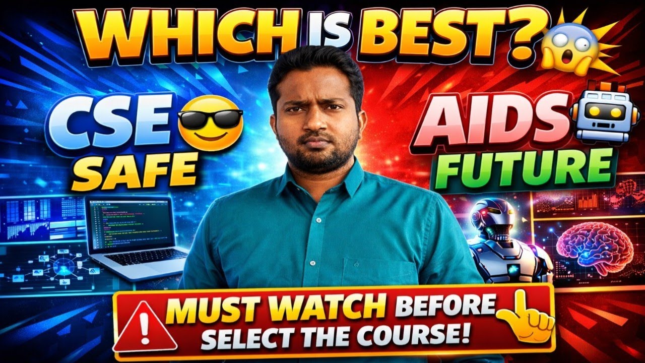 &ldquo;CSE vs AI & Data Science 😱 Which is BEST in 2026?&rdquo; | Best Engineering Colleges in Tamilnadu 2026 |