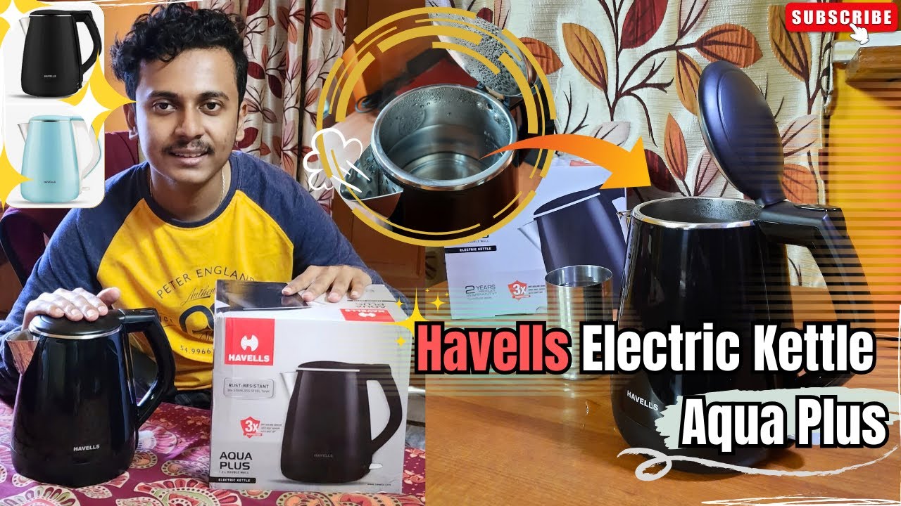 Havells Electric Kettle Aqua Plus 1.2L Unboxing! | 304 Rust Resistant & Auto Shut-Off || (in Hindi)