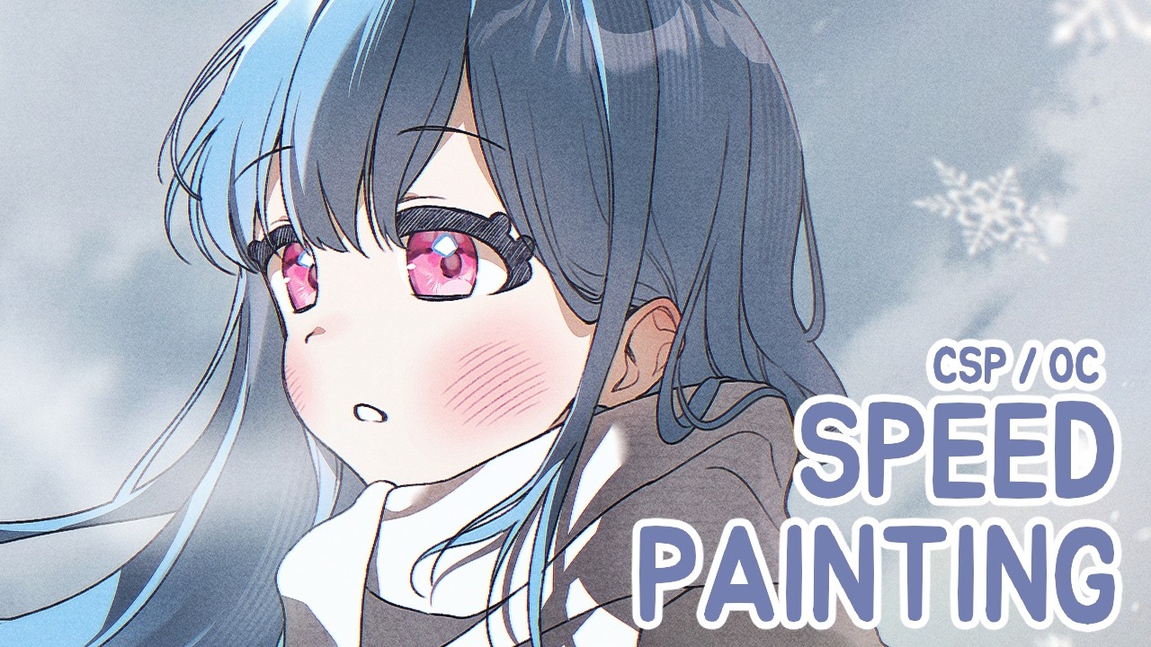 [Speed Painting] 겨울바다 위 자캐 / CLIP STUDIO PAINT