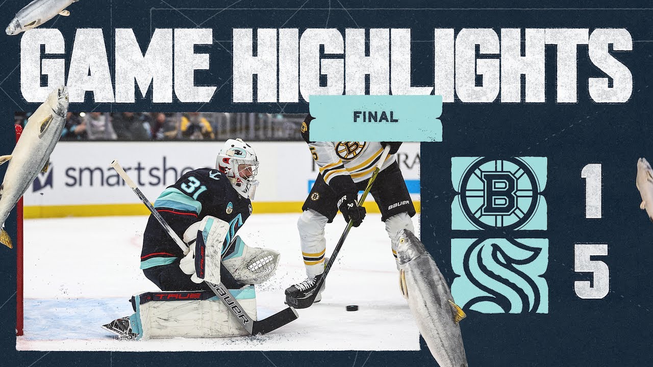 Seattle Kraken vs. Boston Bruins | 12/12 Game Highlights