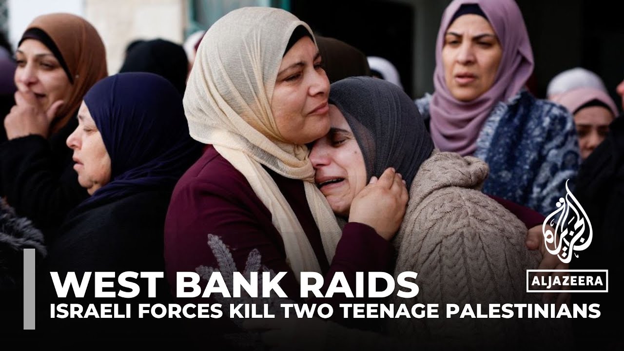 Occupied West Bank raids: Israeli forces kill two teenage Palestinians