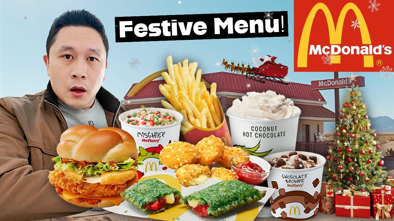 Я попробовал НОВОЕ рождественское меню McDonald's — оно ОЧЕНЬ сырное!