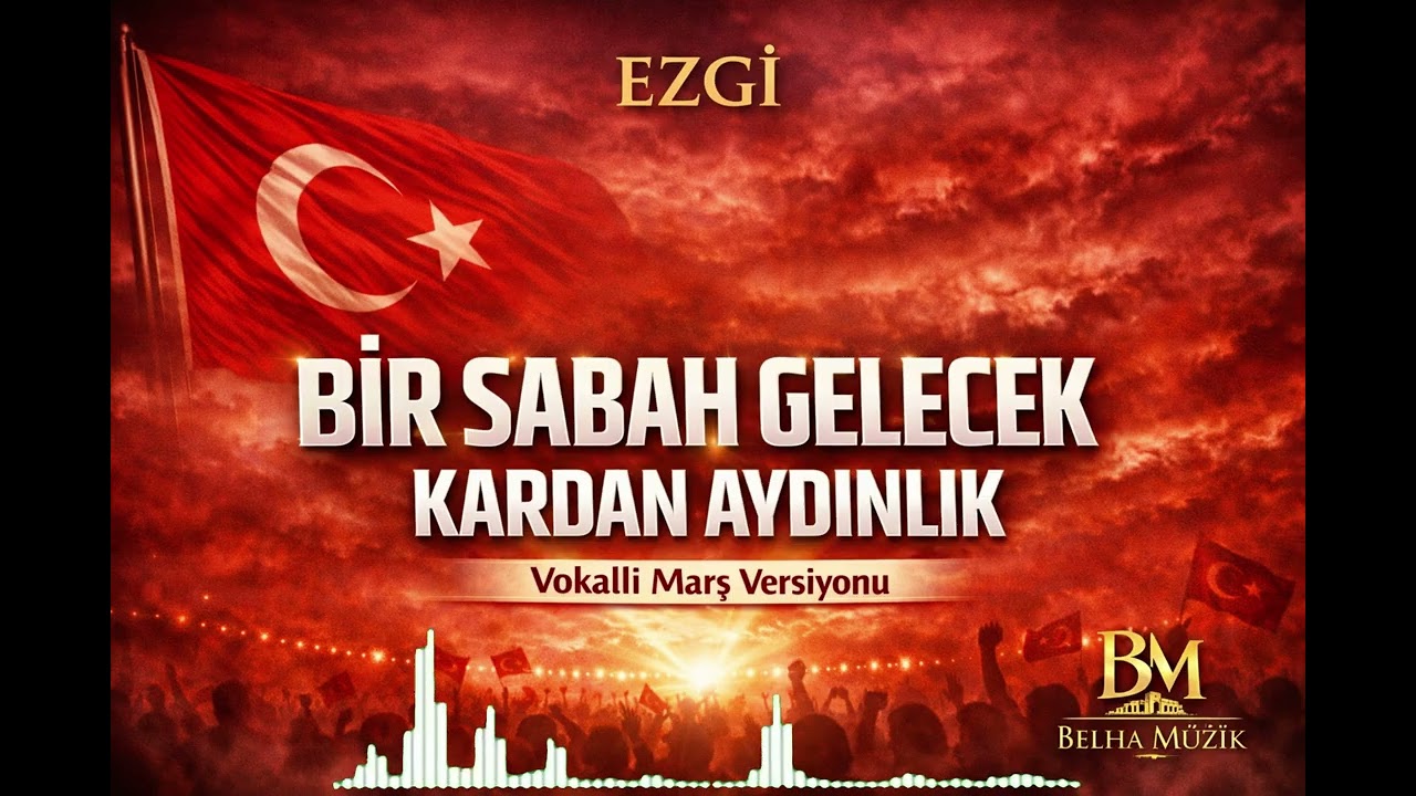 Bir Sabah Gelecek Kardan Aydınlık | Ezgi – Vokalli Marş Versiyonu 🇹🇷