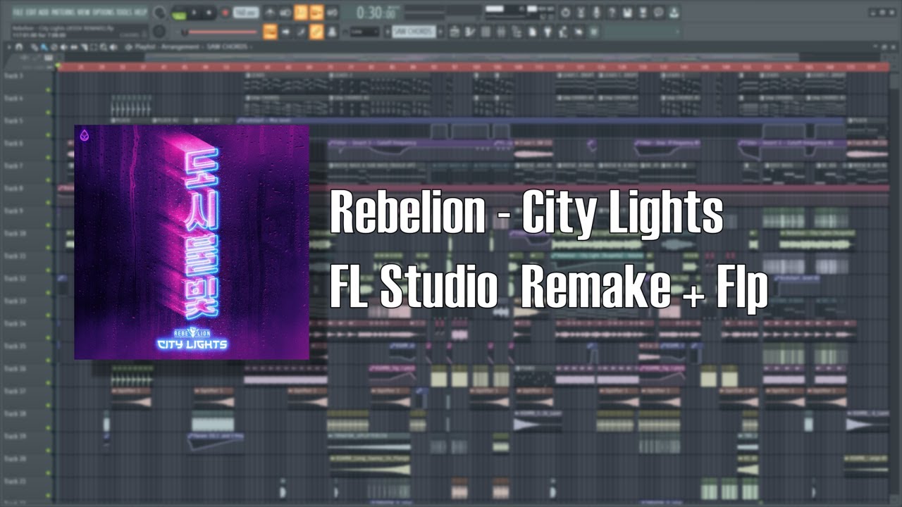 Rebelion - City Lights (Fl Studio Remake + Flp)