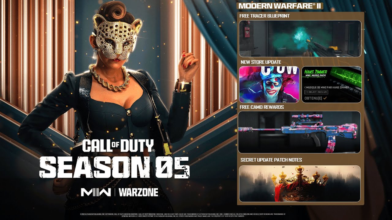 FREE TRACER Blueprint, Camo REWARDS, SECRET UPDATE & More! (Modern Warfare 2 Season 5 Update)