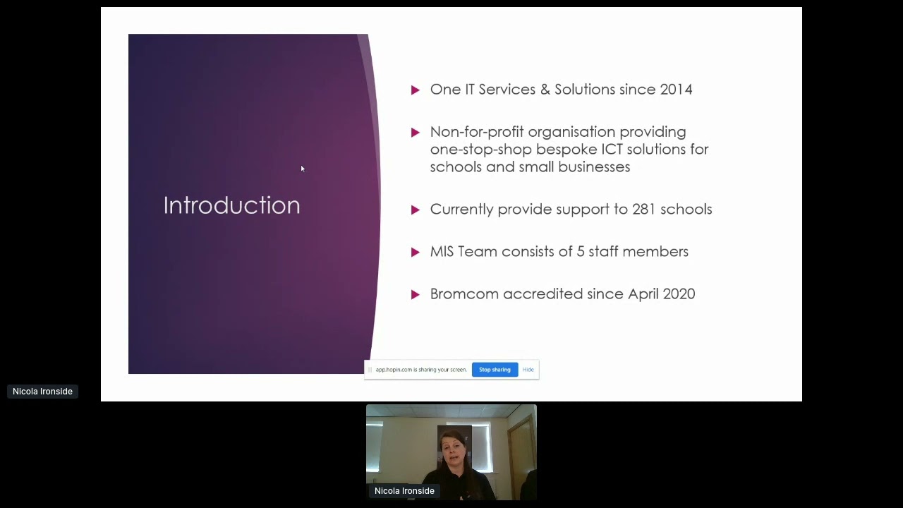 Session 4 - How One IT are using the Bromcom Vision-X platform to help schools