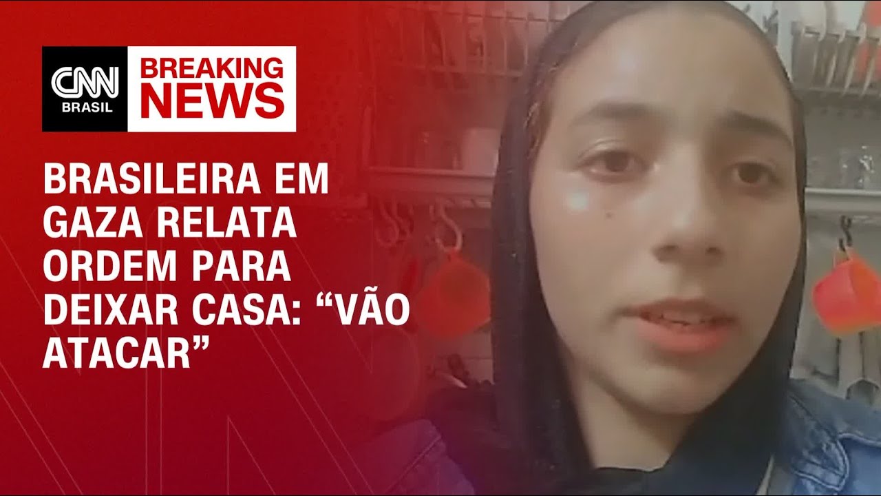 Brasileira em Gaza relata ordem para deixar casa: “Vão atacar” | LIVE CNN