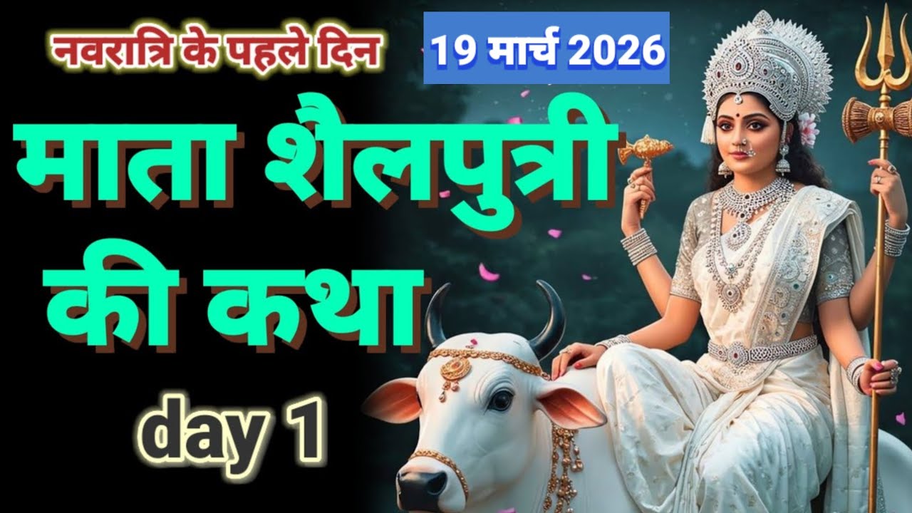 चैत्र नवरात्रि के पहले दिन की शैलपुत्री माता की कथा | Navratri day 1 ~ Shailputri Mata ki Katha