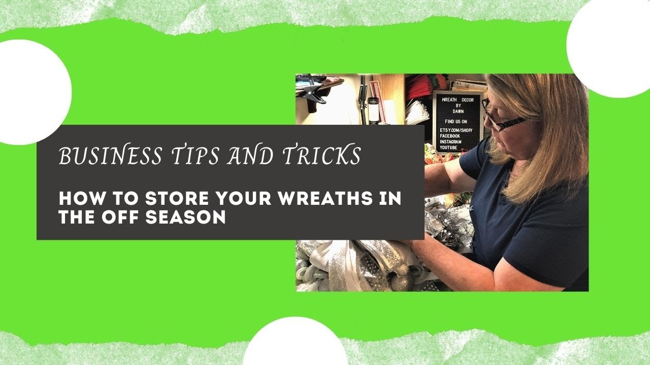 How to Store Your Wreaths with Wreath Decor by Dawn 