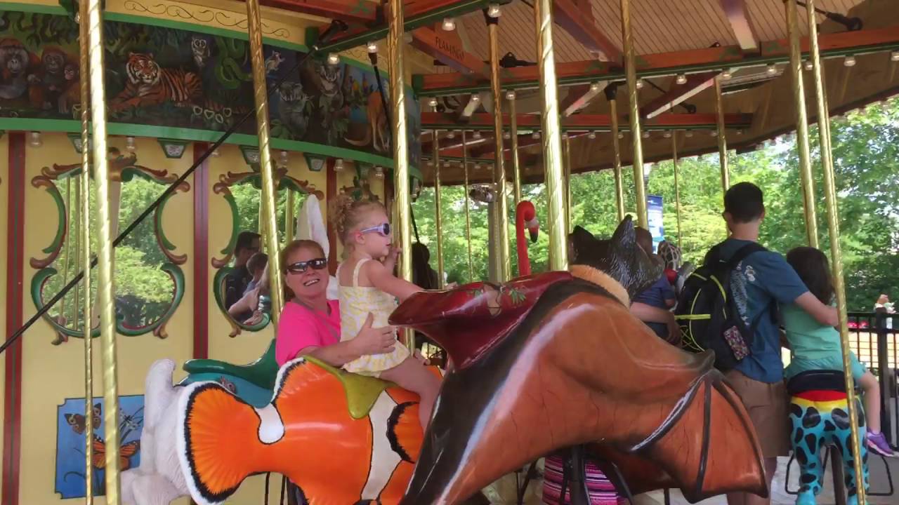 Emma / Anna @ the zoo / carousel.