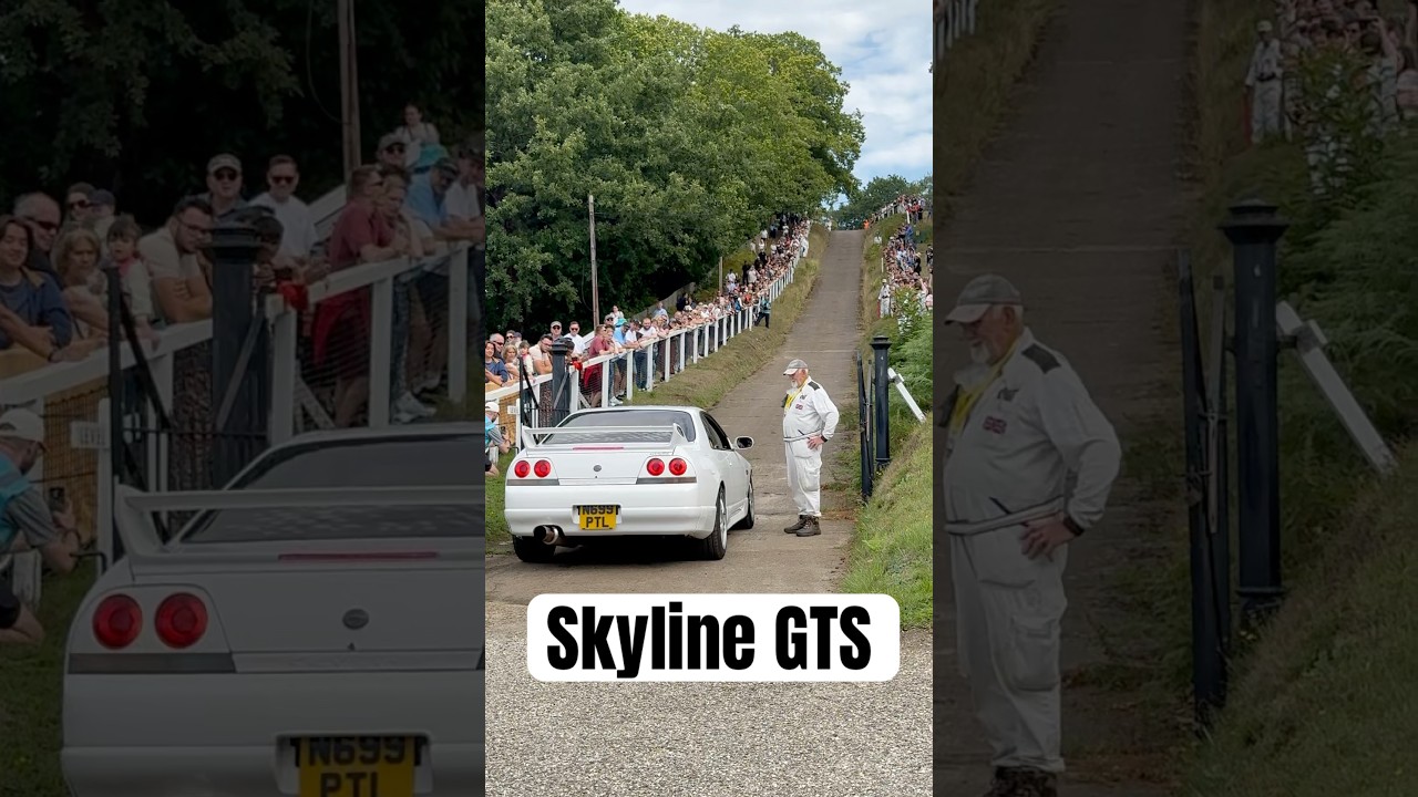 Nissan Skyline R33 GTS takes on the test hill at Brooklands Museum!