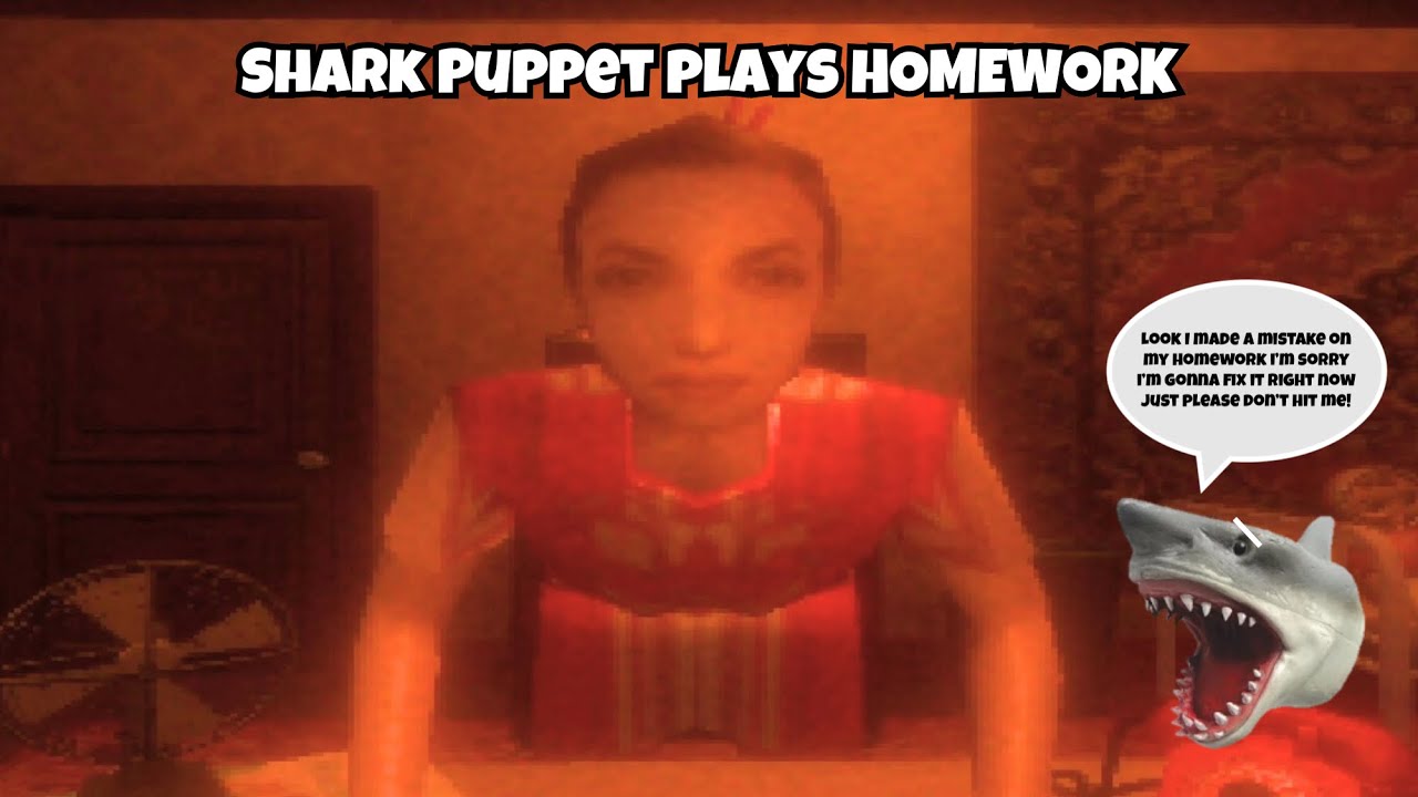 SB Movie: Shark Puppet plays HOMEWORK!