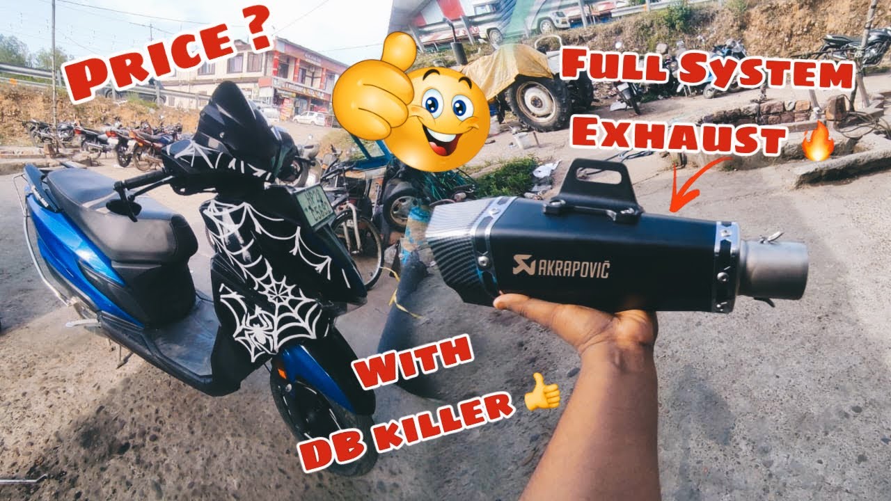 Acrapovic Exhaust in Scooty / Full detailed video /#acrapovic #modified #modification