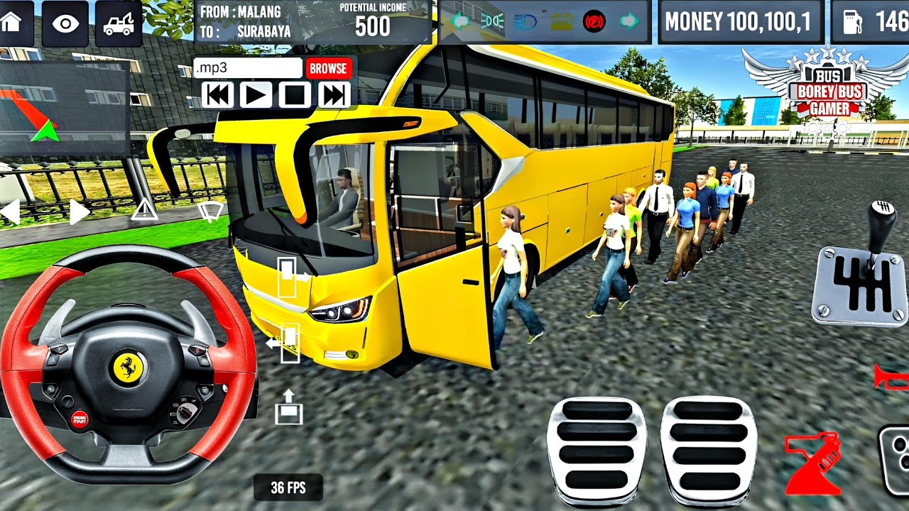 Indonesia Coach bus driving | Euro bus simulator 2025 Android gameplay