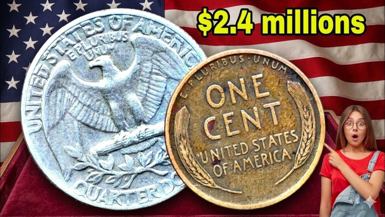 Rare Silver Quarters & Lincoln Wheat Pennies Worth Thousands!