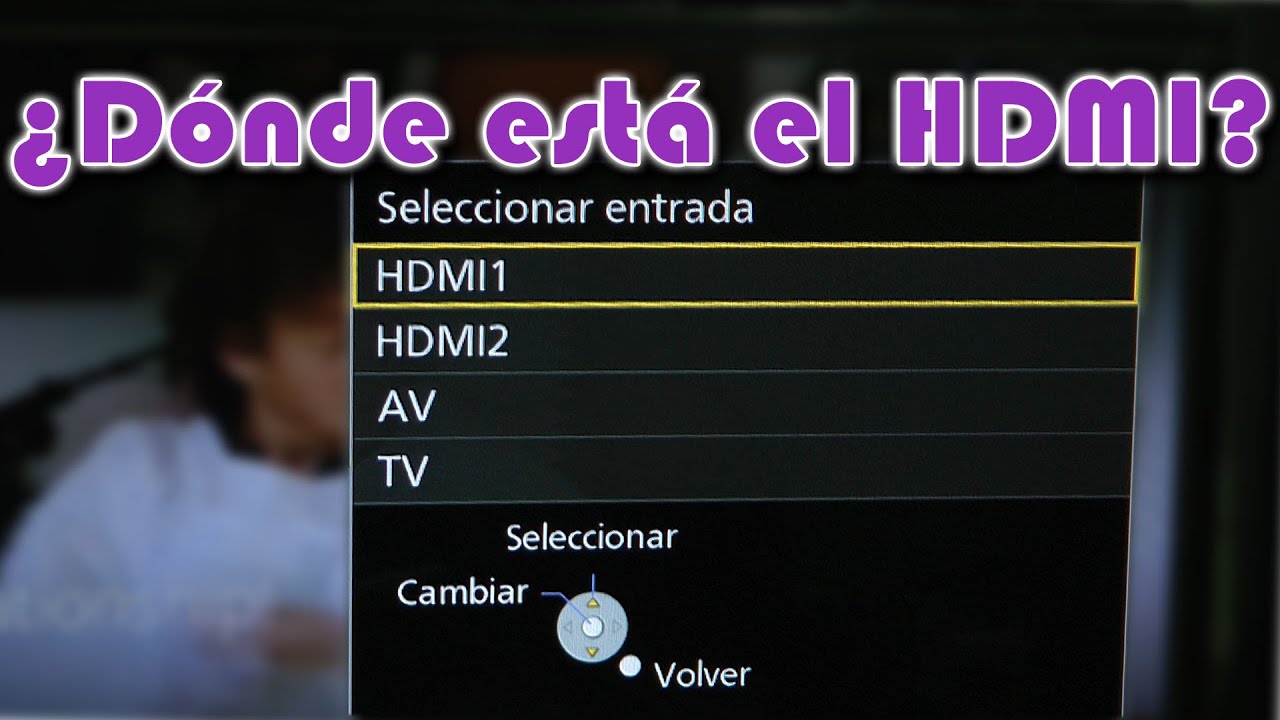 No estaba desconfigurado, solo había que encontrar el HDMI