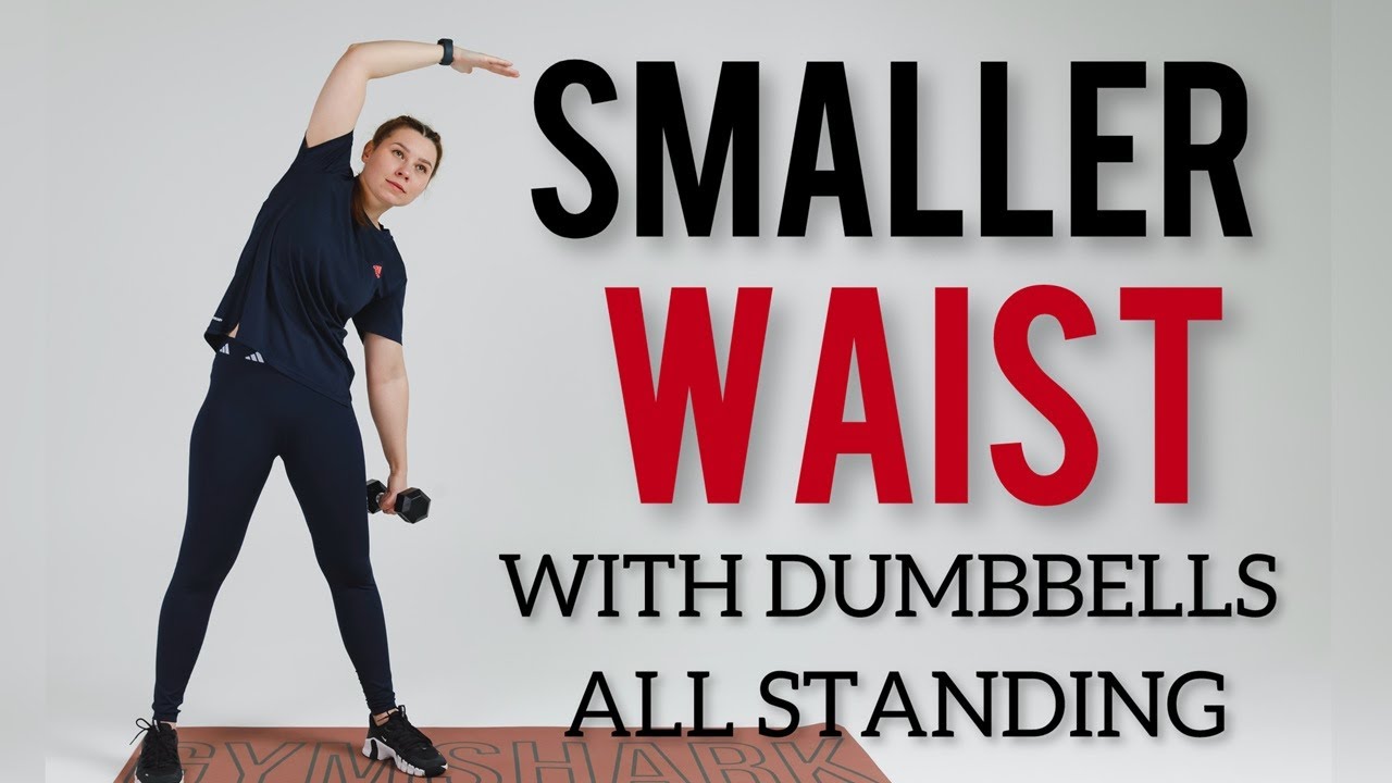 15 MIN STANDING ABS and WAIST Workout/ with Dumbbells / No Repeat / Home workout