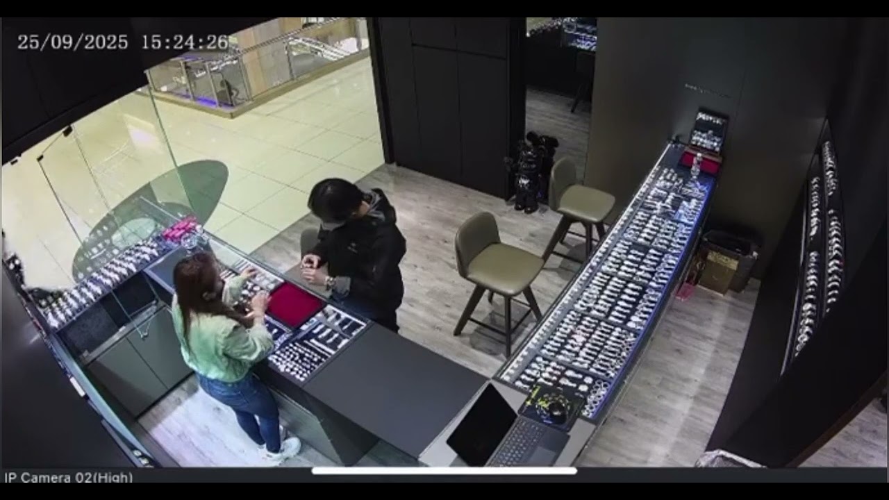 CCTV Footage of the man stealing Rolex Watch
