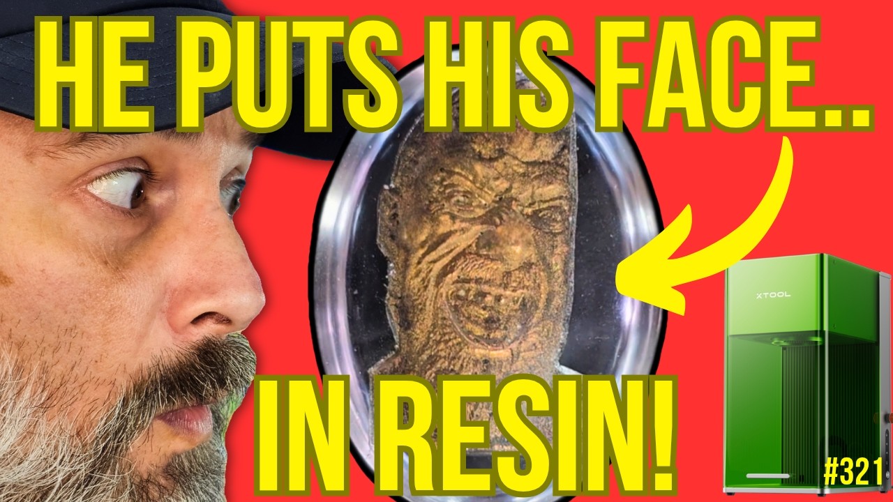 321. Putting MY FACE In RESIN With The XTool F1 Ultra!