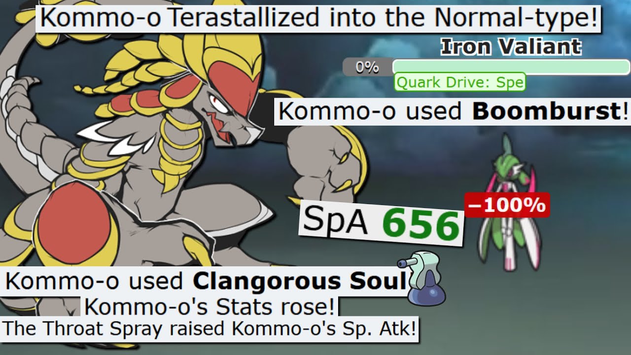 TERA NORMAL BOOMBURST KOMMO-O IS SO GOOD IN POKEMON SCARLET AND VIOLET!