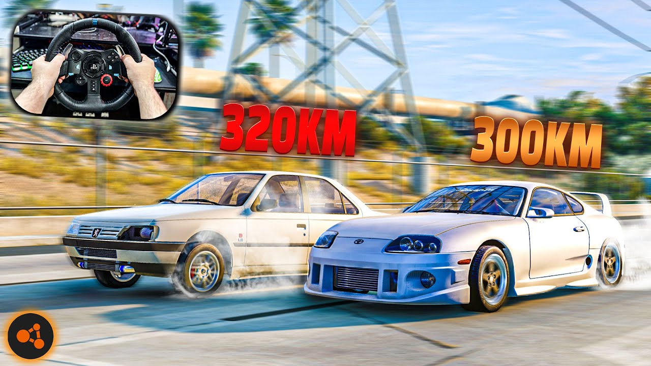درگ ۴۰۵ توربو با سوپرا 😱😱 | BeamNG Drive