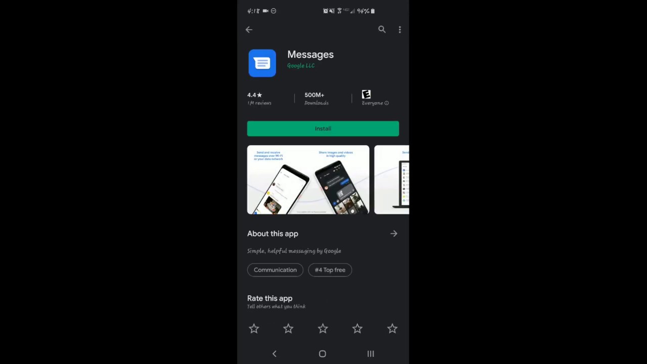 Android: How to setup Android/Google Messages
