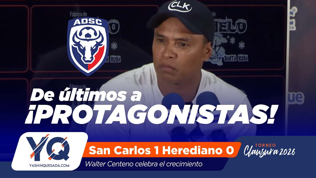 Conferencia de prensa de Walter Centeno tras la victoria de San Carlos ante Herediano (1-0)