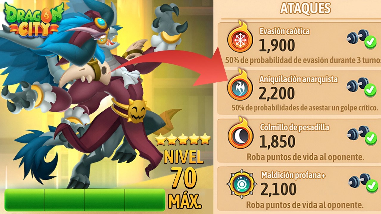 PROBAMOS LA NUEVA APARIENCIA DEL ANARCAOS EVASOR - DRAGON CITY