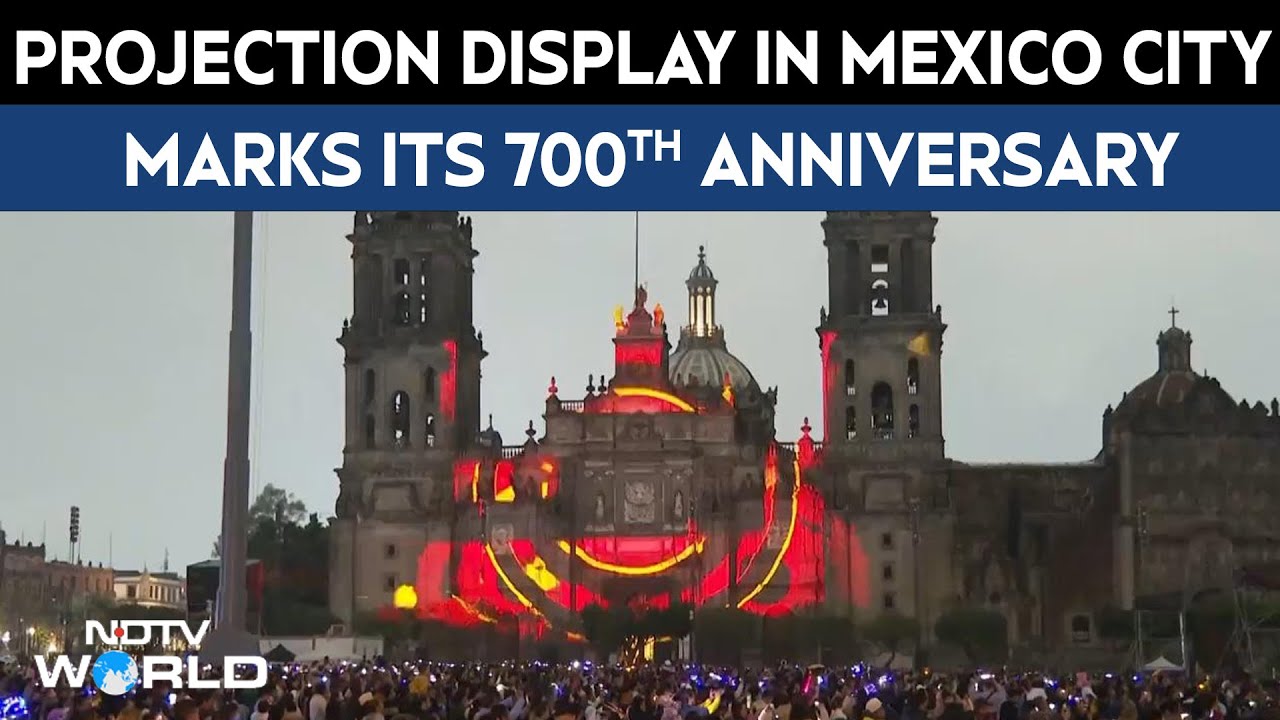 Mexico News | Projection Display In Mexico City Marks 700th Anniversary Of Founding Of Tenochtitlan