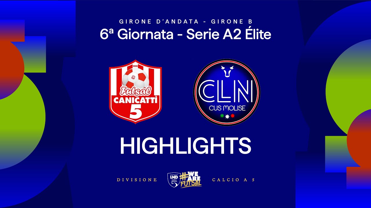 Atletico Canicattì-CLN CUS Molise 5-6 | Highlights | 6ª giornata | Serie A2 Élite 2025/26 - Gir B