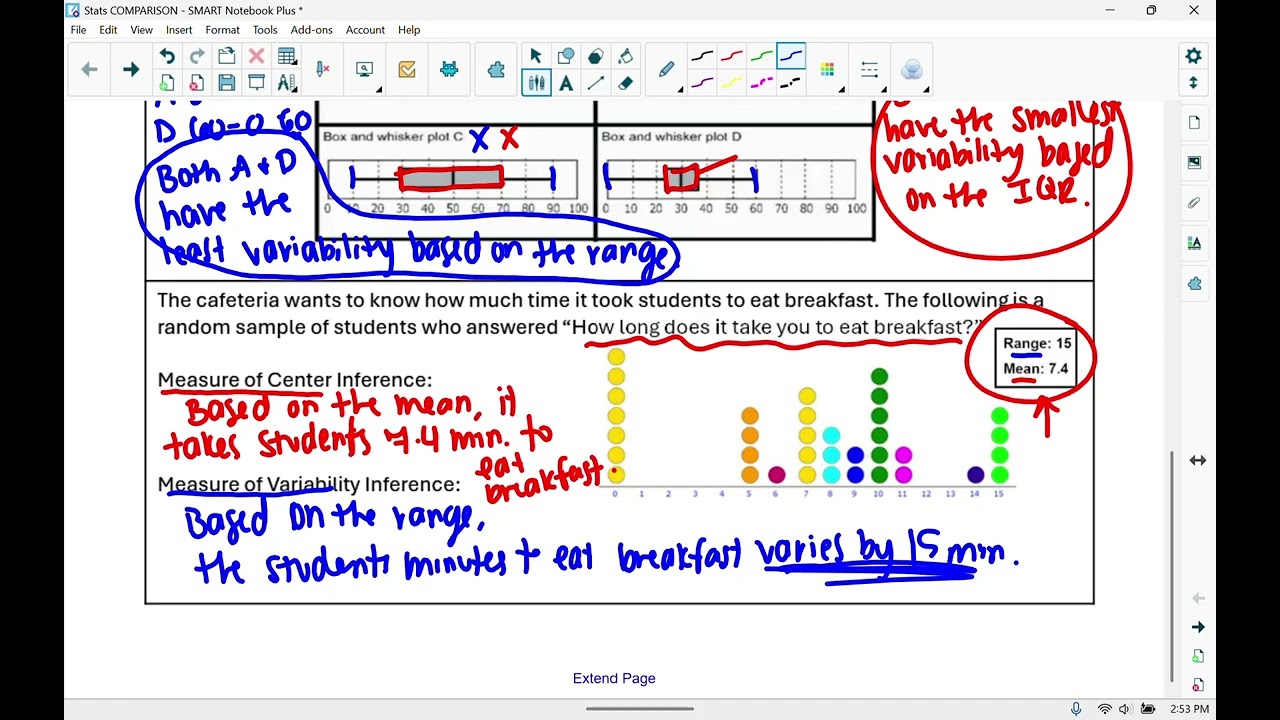 Statistics Comparison