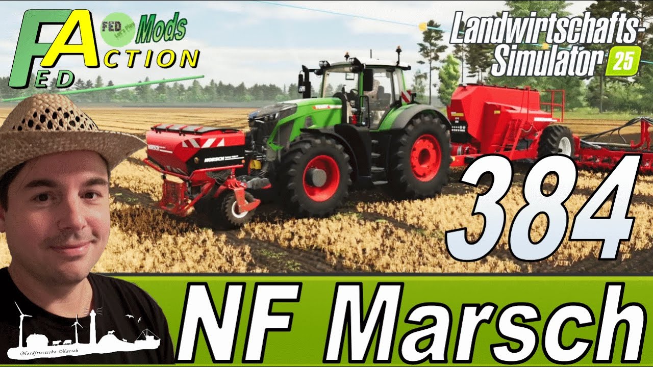 LS25 🚜 384 NF Marsch 4fach Felder zusammen legen f&uuml;r ein gro&szlig;es Mais Feld #farmingsimulator25
