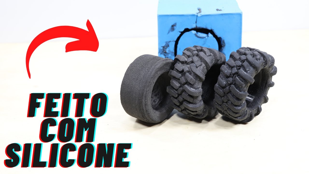COMO FAZER PNEUS DE SILICONE PARA MINIATURAS OFF ROAD E ON ROAD