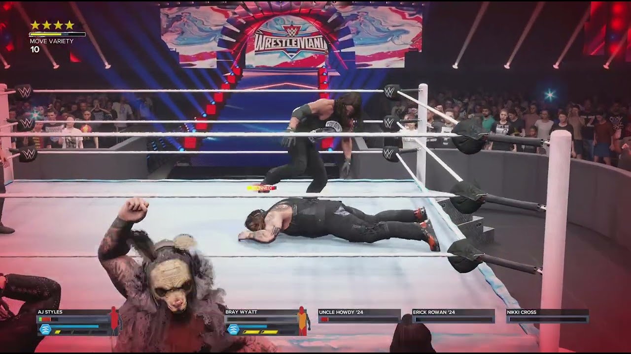 WWE 2K24 Bray Wyatt vs AJ Styles Universe Mode WrestleMania London