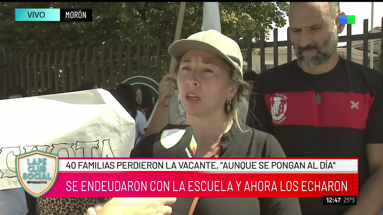 🚨 40 FAMILIAS sin VACANTES en una ESCUELA DE MORÓN por una DEUDA