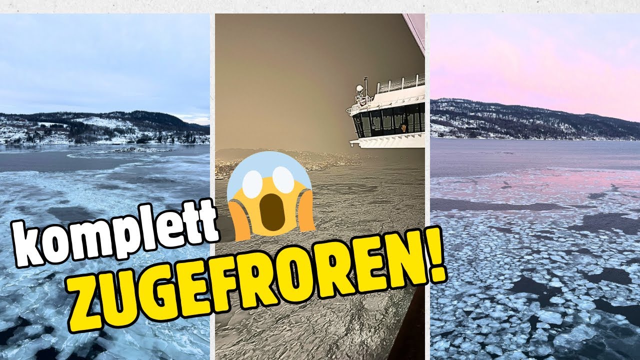 AIDA fährt durch Eis im Oslofjord - so etwas gab es seit 20 Jahren nicht