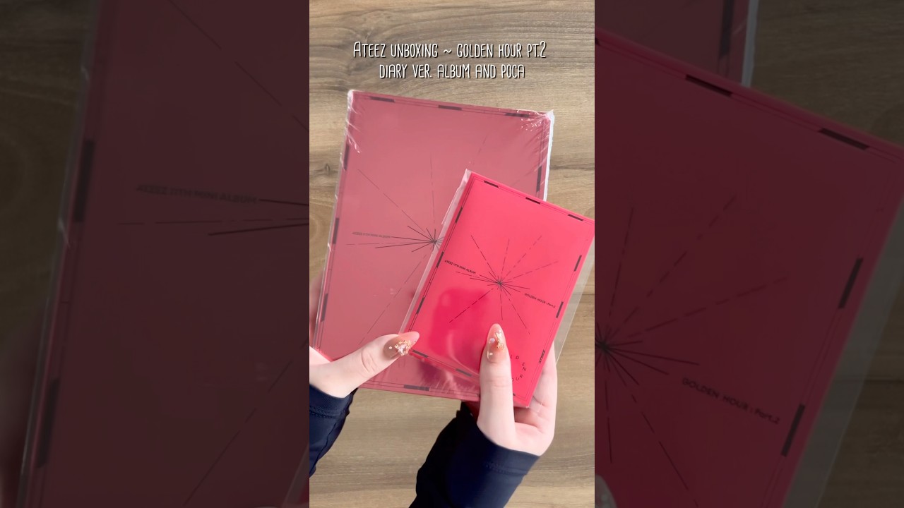 Unboxing Ateez golden hour pt.2 Diary ver. album and Poca #ateez