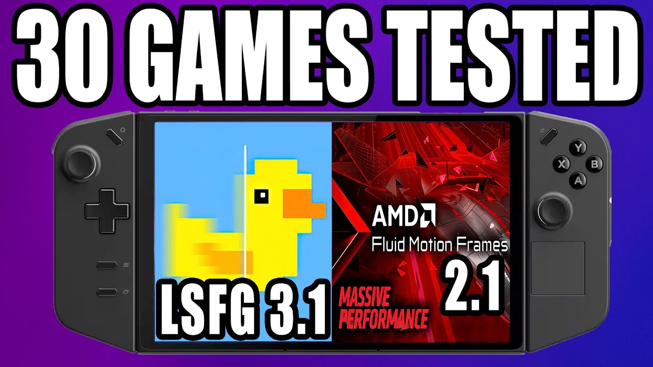 This is INSANE! 30 GAMES TESTED on LEGION GO with Lossless Scaling 3.1 & AFMF 2.1!