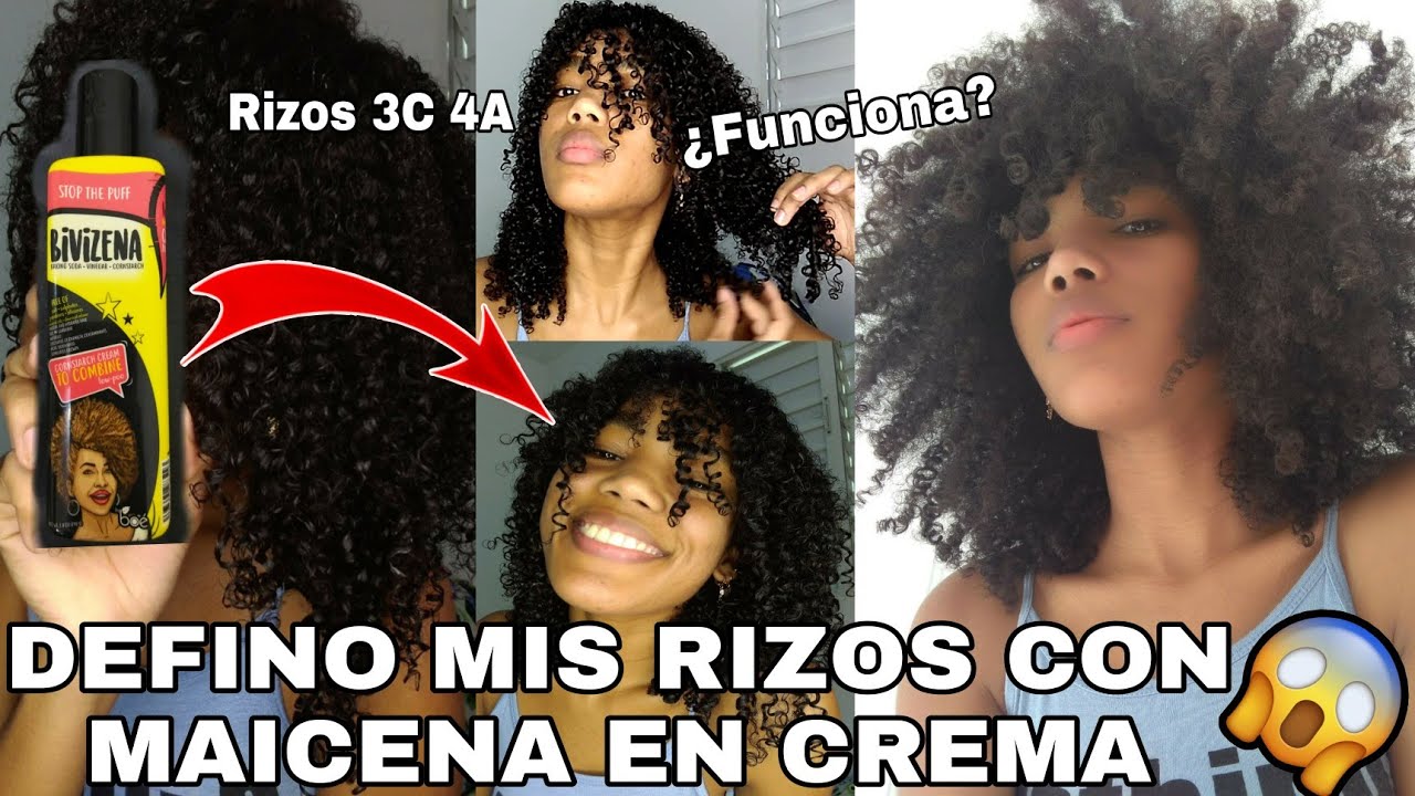 DEFINICIÓN DE RIZOS 3C 4A CON BIVIZENA MAICENA EN CREMA PARA PEINAR BY BOÉ COSMETICS| Rachell Santos
