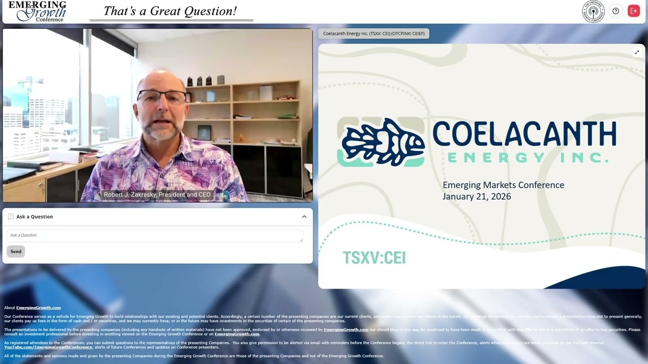 Coelacanth Energy Inc. (OTC Pink: CEIEF) (TSXV: CEI)