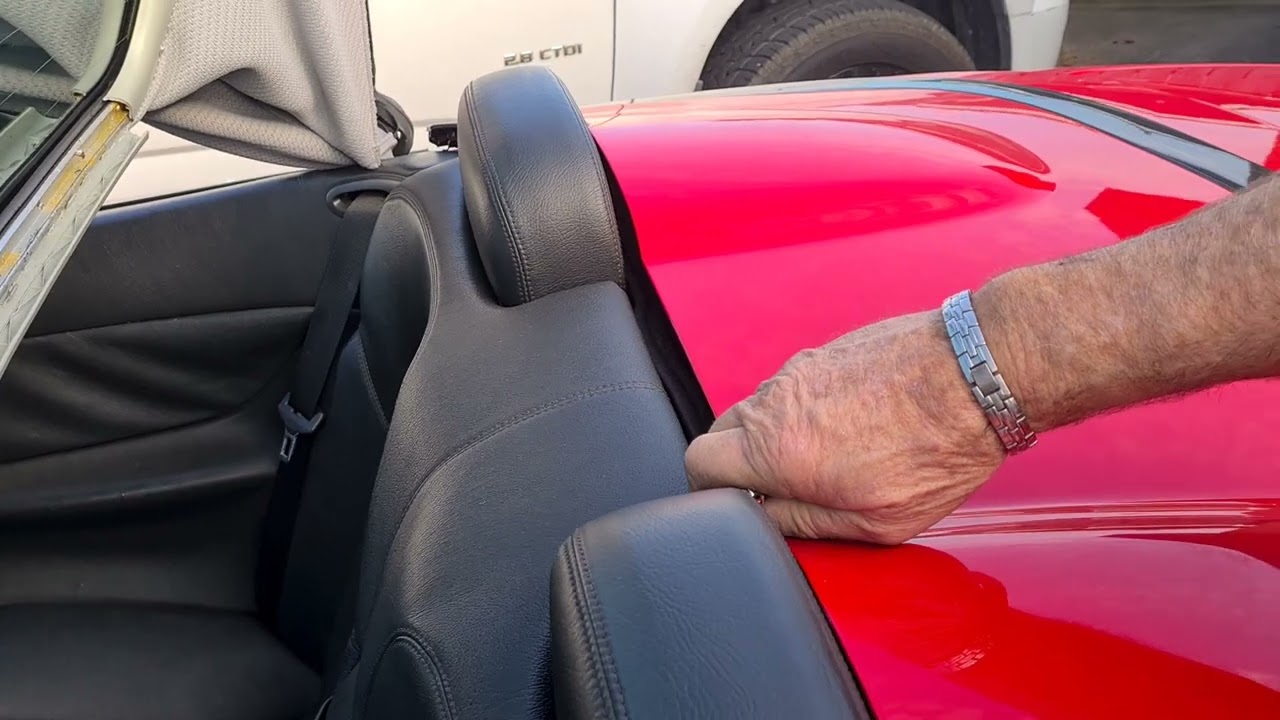 Mercedes CLK open roof manually