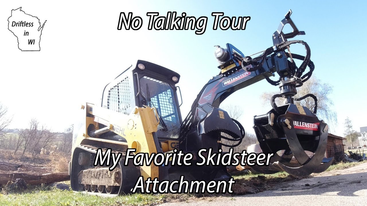 Best Logging Skidsteer Attachment - Wallenstein LXG 430RP Tour - This is my favorite attachment!