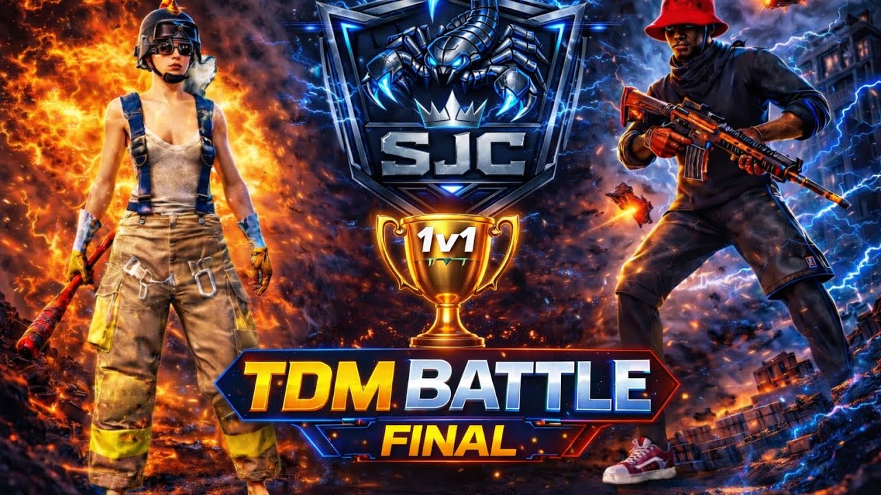 🔥 SJC Season-1 | 1vs1 TDM Final Showdown | BGMI Tournament Live 🏆
