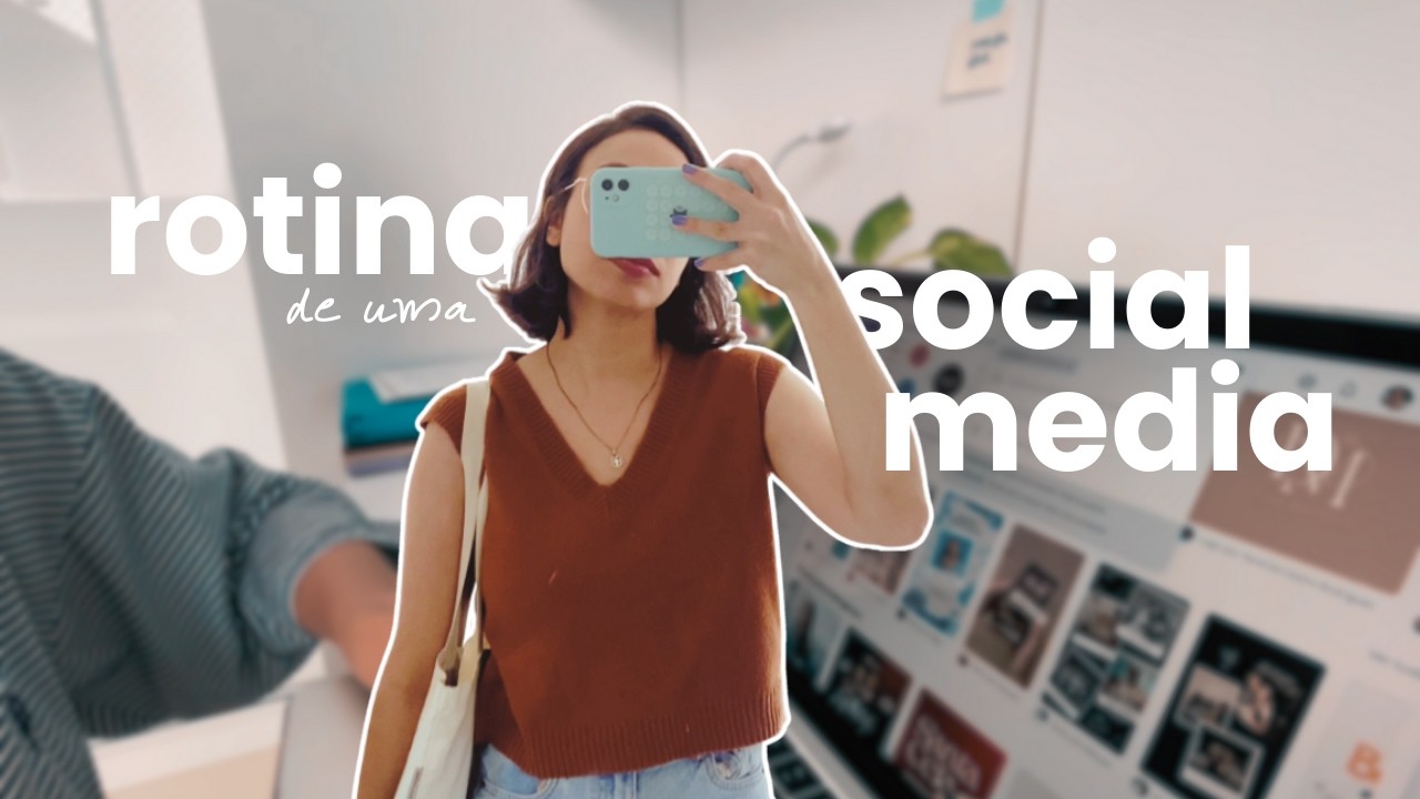 rotina como social media | vlog de uma semana de trabalho