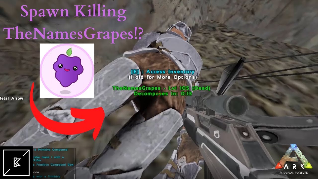 Spawn Killing TheNamesGrapes | Ark: Survival Evolved Pvp! | Deathmatch highlights Vs Grapes!