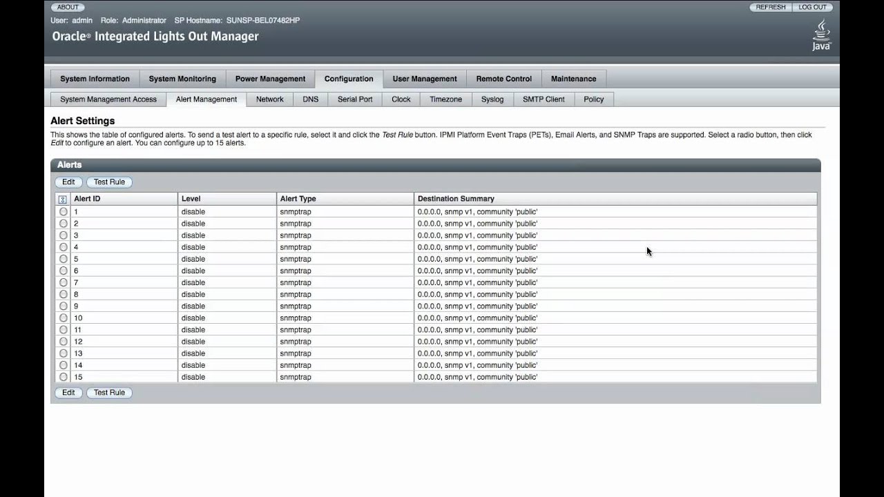 Sun SPARC T5120 server ILOM webGUI overview. Setup, diagnose, upgrade FW and more.