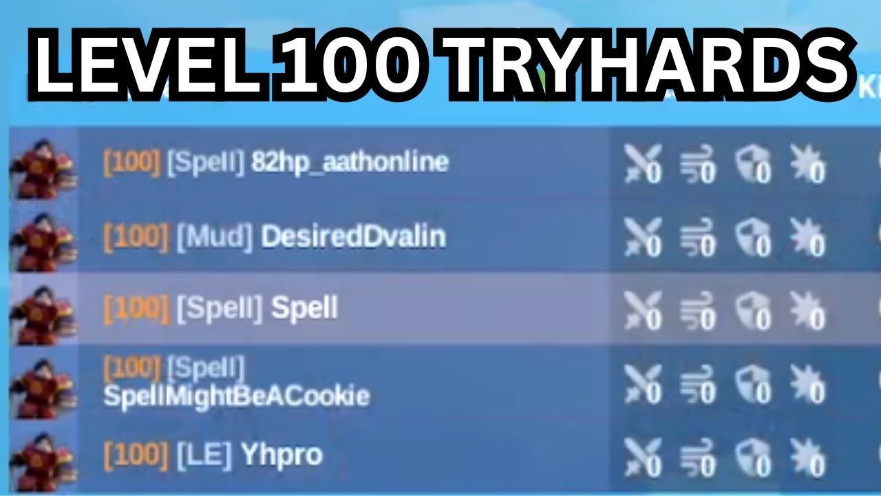 Level 100 YUZI SWEATS in Roblox Bedwars